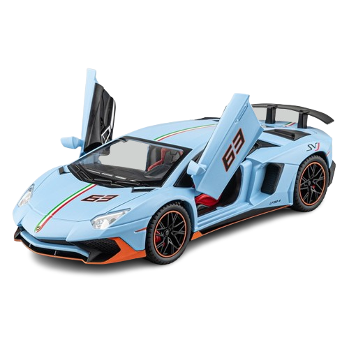  Mô hình xe Lamborghini LP780 Svj tỉ lệ 1:22 Alloy Model OT424 