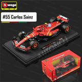  Mô hình xe đua F1 Ferrari Formular SF-24 có đế + figure tỉ lệ 1:18 Bburago 18-16815 OT18003 