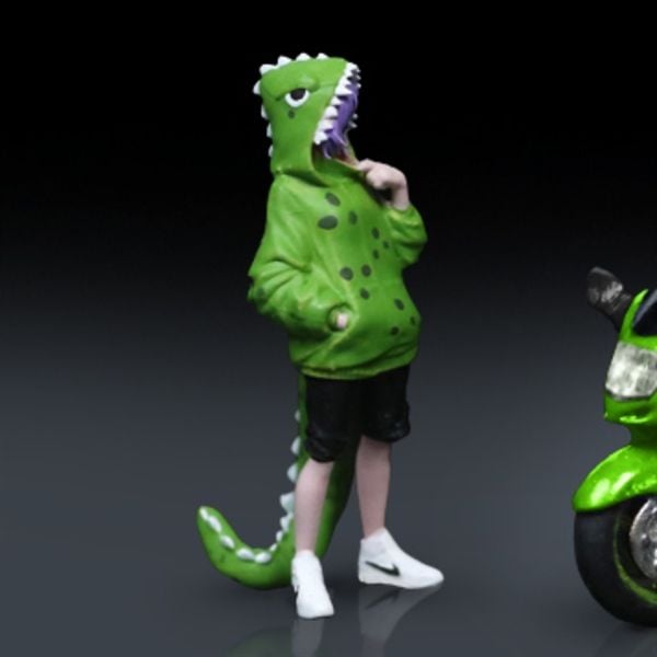  Mô hình nhân vật Nữ Rexy Green Tyrannosaurus tỉ lệ 1:64 More Art MO222110-R 