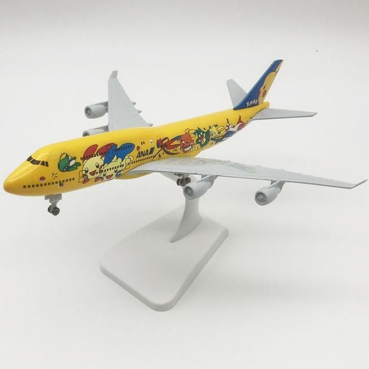  Mô hình máy bay ANA Pikachu Boeing B747 kích thước 20cm MB20092 
