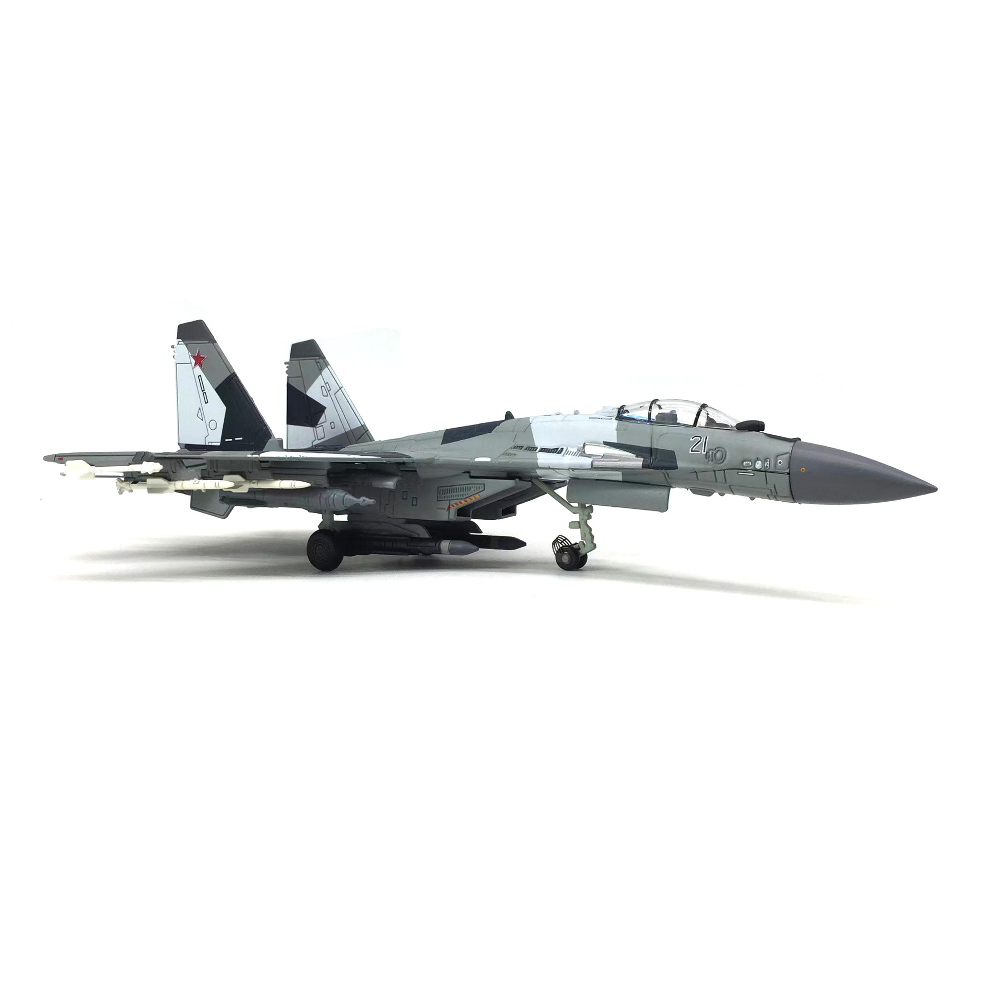  Mô hình máy bay chiến đấu Russia Su-35 BBC POCCNN No.21 tỉ lệ 1:100 Ns models MBQS019 