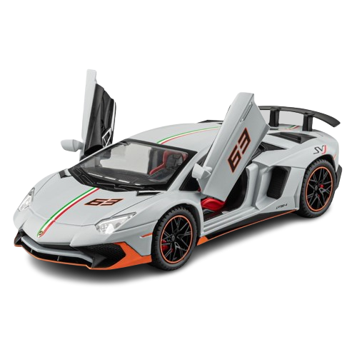  Mô hình xe Lamborghini LP780 Svj tỉ lệ 1:22 Alloy Model OT424 