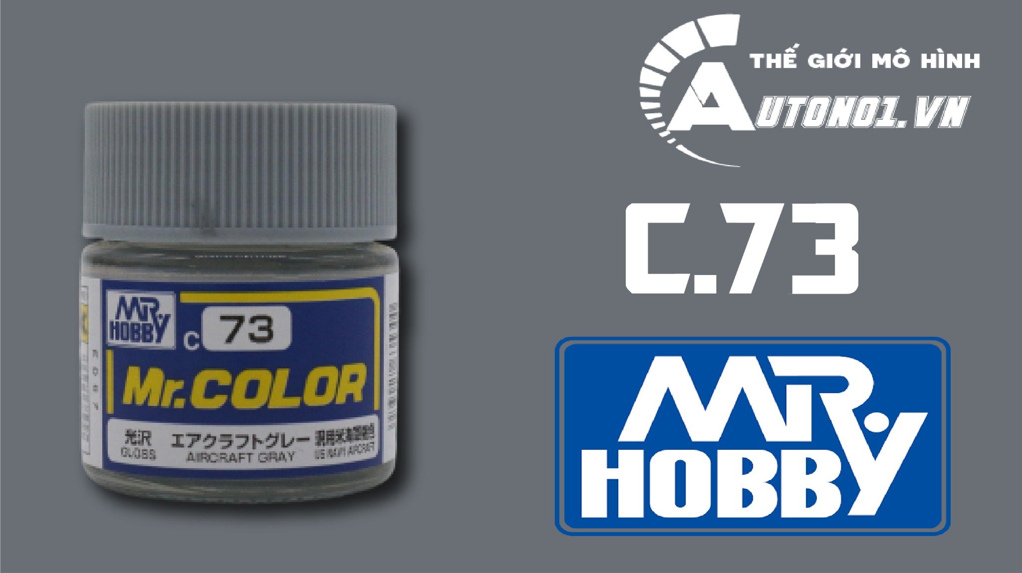  Lacquer c73 aircraft gray sơn mô hình màu xám xanh 10ml Mr.Hobby C73 