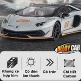  Mô hình xe Lamborghini Aventador Svj63 đánh lái được full open, mui xe có thể tháo rời tỉ lệ 1:18 OK Models OT428 