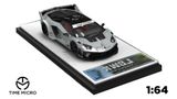  Mô hình xe Lamborghini Aventador LP700 2.0 GT EVO silver tỉ lệ 1:64 Time micro 