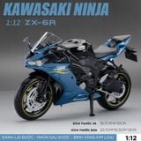  Mô hình xe Kawasaki Ninja ZX-6R 1:12 Makeda Model MT067 