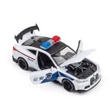  Mô hình xe cảnh sát BMW M4 Police full open có đèn có âm thanh tỉ lệ 1:32 Alloy OT369 