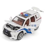  Mô hình xe cảnh sát Lexus LX570 Police có đèn có âm thanh tỉ lệ 1:24 Chezhi OT364 