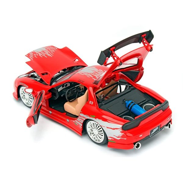  Mô hình xe Fast & Furious Dom's 1993 Mazda RX-7 tỉ lệ 1:24 Jda Toys 98338 