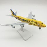  Mô hình máy bay ANA Pikachu Boeing B747 kích thước 20cm MB20092 