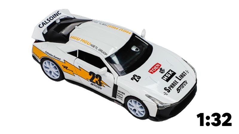  Mô hình xe Nissan GTR 50 Liberty Walk Sphere 23 Light Calsonic tỉ lệ 1:32 Alloy model OT270 