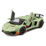  Mô hình xe Lamborghini LP780 Svj tỉ lệ 1:22 Alloy Model OT424 