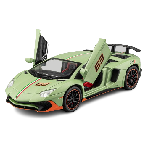  Mô hình xe Lamborghini LP780 Svj tỉ lệ 1:22 Alloy Model OT424 