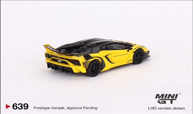  Mô hình xe Lamborghini LB-Silhouette WORKS Aventador GT EVO Yellow bản card tỉ lệ 1:64 MiniGT MGT00639-MJ 