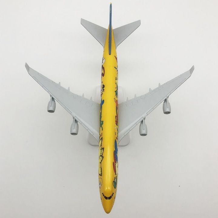  Mô hình máy bay ANA Pikachu Boeing B747 kích thước 20cm MB20092 