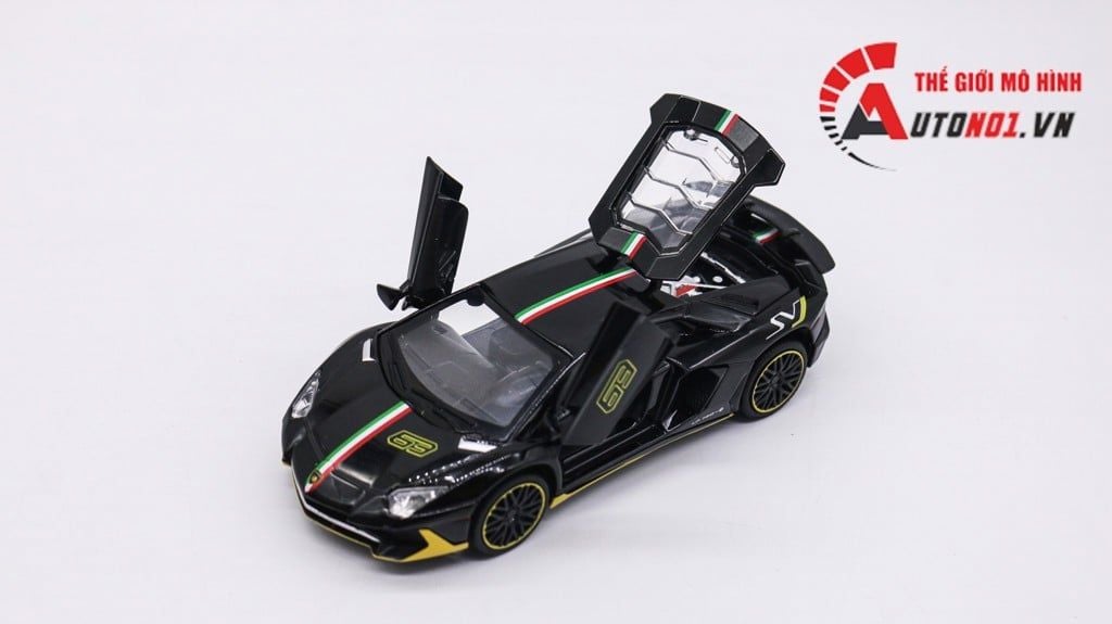  Mô hình xe Lamborghini Aventador LP780-4 SVJ tỉ lệ 1:32 Miniauto OT307 