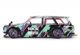  [Hàng Loose] Mô hình xe DATSUN 510 WAGON HKS V1 tỉ lệ 1:64 Kaido House KHMG144L (Loose) 