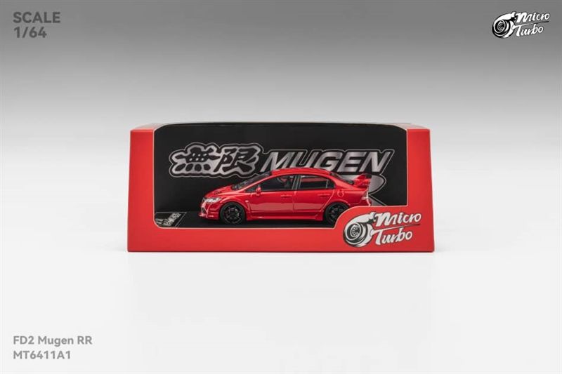  Mô hình xe Honda Civic FD2 Mugen RR, Red tỉ lệ 1:64 Micro Turbo MT6411A1 