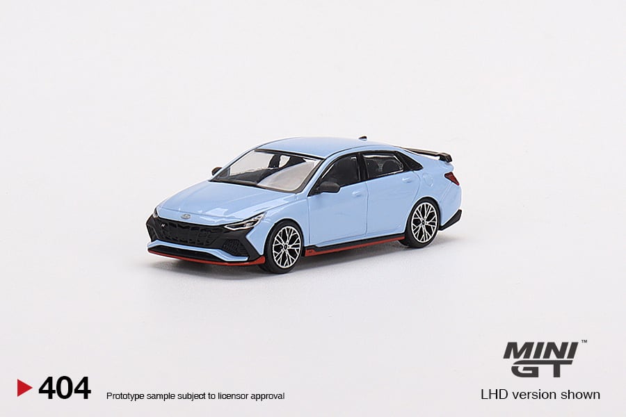  Mô hình xe Hyundai Elantra N Performance Blue tỉ lệ 1:64 MiniGT 