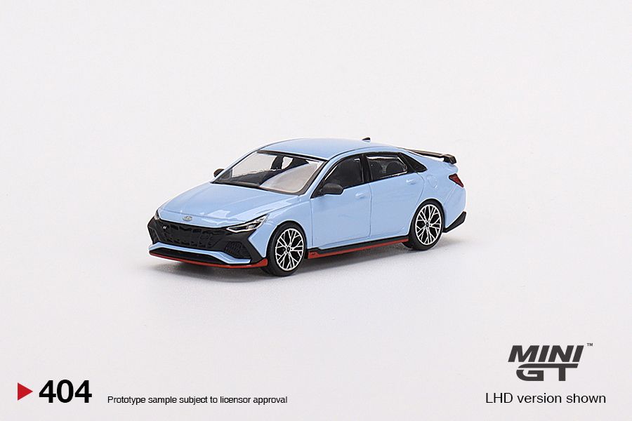  Mô hình xe Hyundai Elantra N Performance Blue tỉ lệ 1:64 MiniGT 