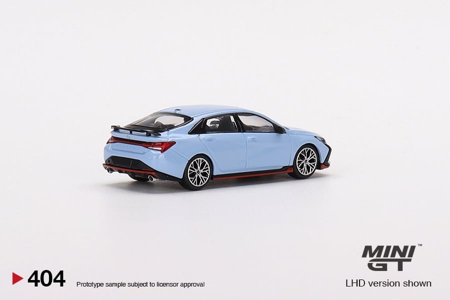  Mô hình xe Hyundai Elantra N Performance Blue tỉ lệ 1:64 MiniGT 