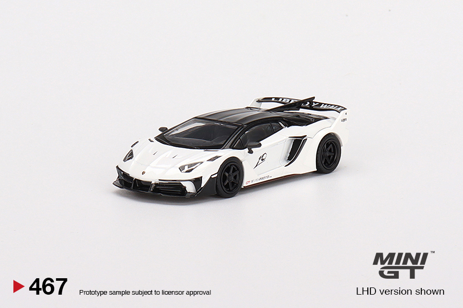  Mô hình xe Lamborghini Aventador GT EVO White LB-Silhouette WORKS tỉ lệ 1:64 MiniGT 