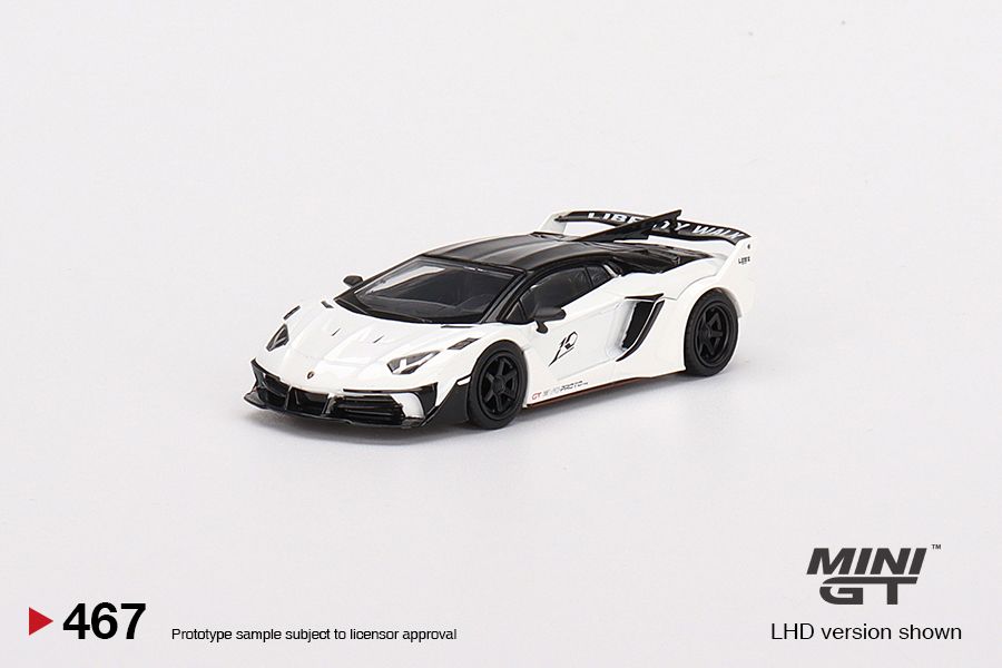  Mô hình xe Lamborghini Aventador GT EVO White LB-Silhouette WORKS tỉ lệ 1:64 MiniGT 