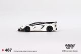  Mô hình xe Lamborghini Aventador GT EVO White LB-Silhouette WORKS tỉ lệ 1:64 MiniGT 