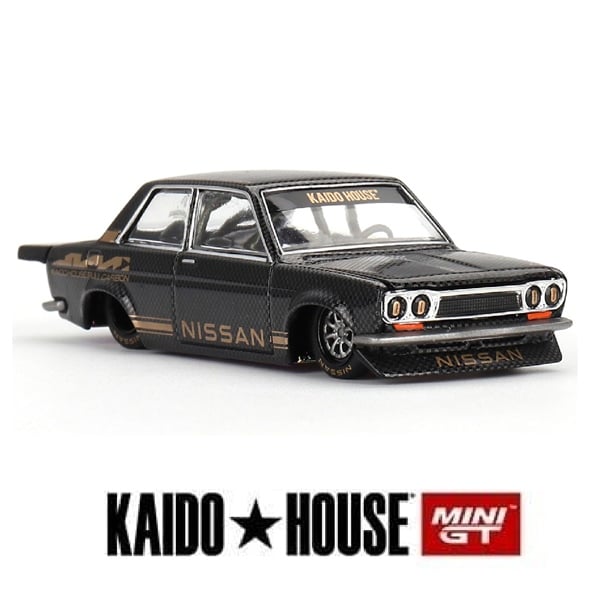  Mô hình xe Datsun 510 Pro Street Full Carbon V1 tỉ lệ 1:64 Kaido House KHMG110 