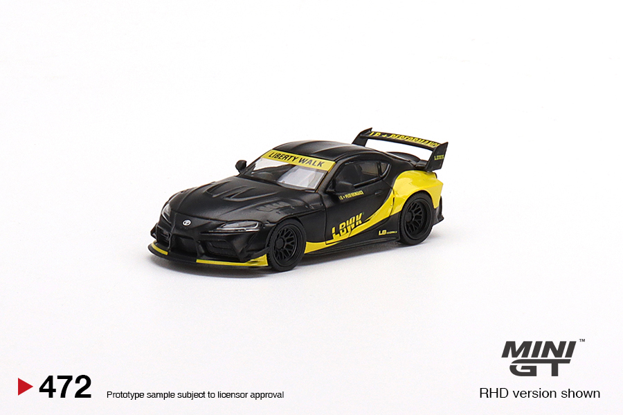  Mô hình xe Toyota GR Supra LB-Works Matte Black tỉ lệ 1:64 MiniGT 