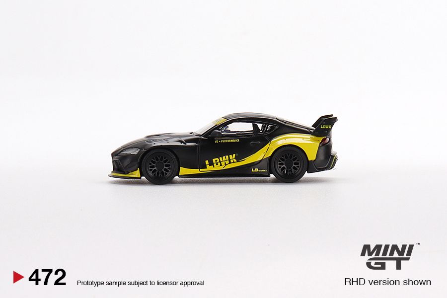  Mô hình xe Toyota GR Supra LB-Works Matte Black tỉ lệ 1:64 MiniGT 