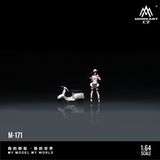  Mô hình nhân vật figure nữ White Scooter Motorcycle Maid tỉ lệ 1:64 MoreArt MO222171 