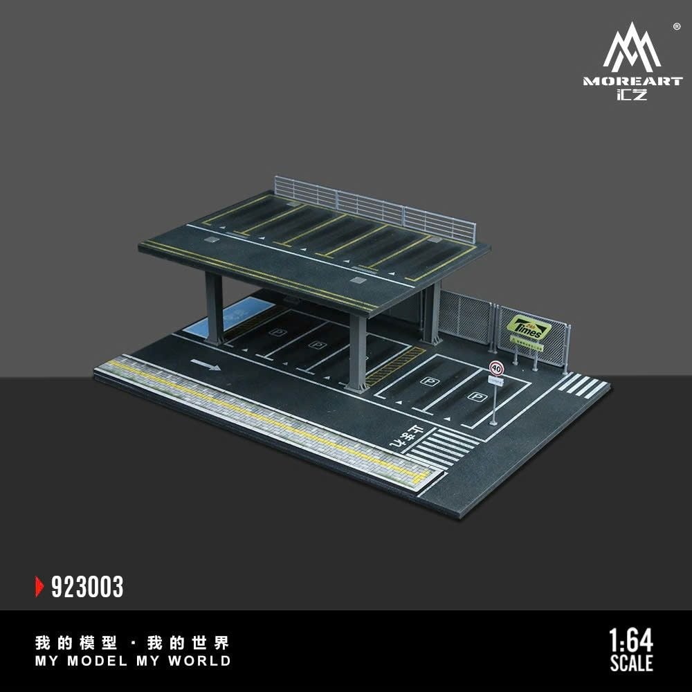  Hộp trưng bày mica mô phỏng bãi đỗ xe có tầng Steel Frame Structure Platform Serie kích thước 30x20x10cm tỉ lệ 1:64 MoreArt MO923003 