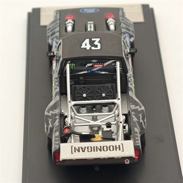  Mô hình xe Ford F-150 Hoonitruck Tianmen - Black Pick Up 1977 Monster energy tỉ lệ 1:64 Street warrior OT64226 