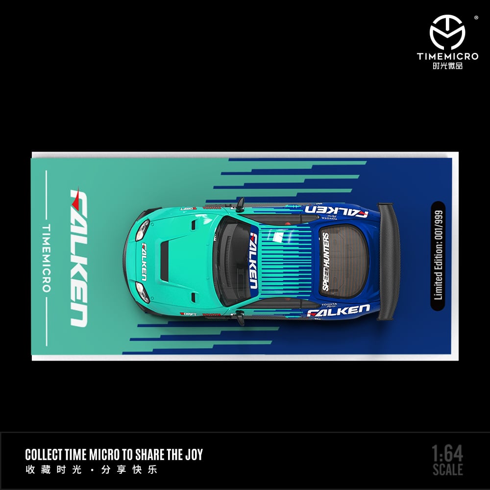  Mô hình xe Toyota Supra A80Z Falken racing limited 999pcs tỉ lệ 1:64 Time micro TM644436 