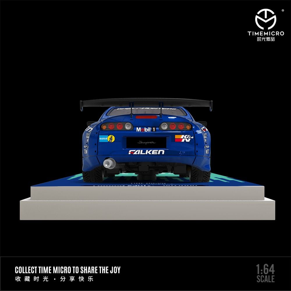  Mô hình xe Toyota Supra A80Z Falken racing limited 999pcs tỉ lệ 1:64 Time micro TM644436 