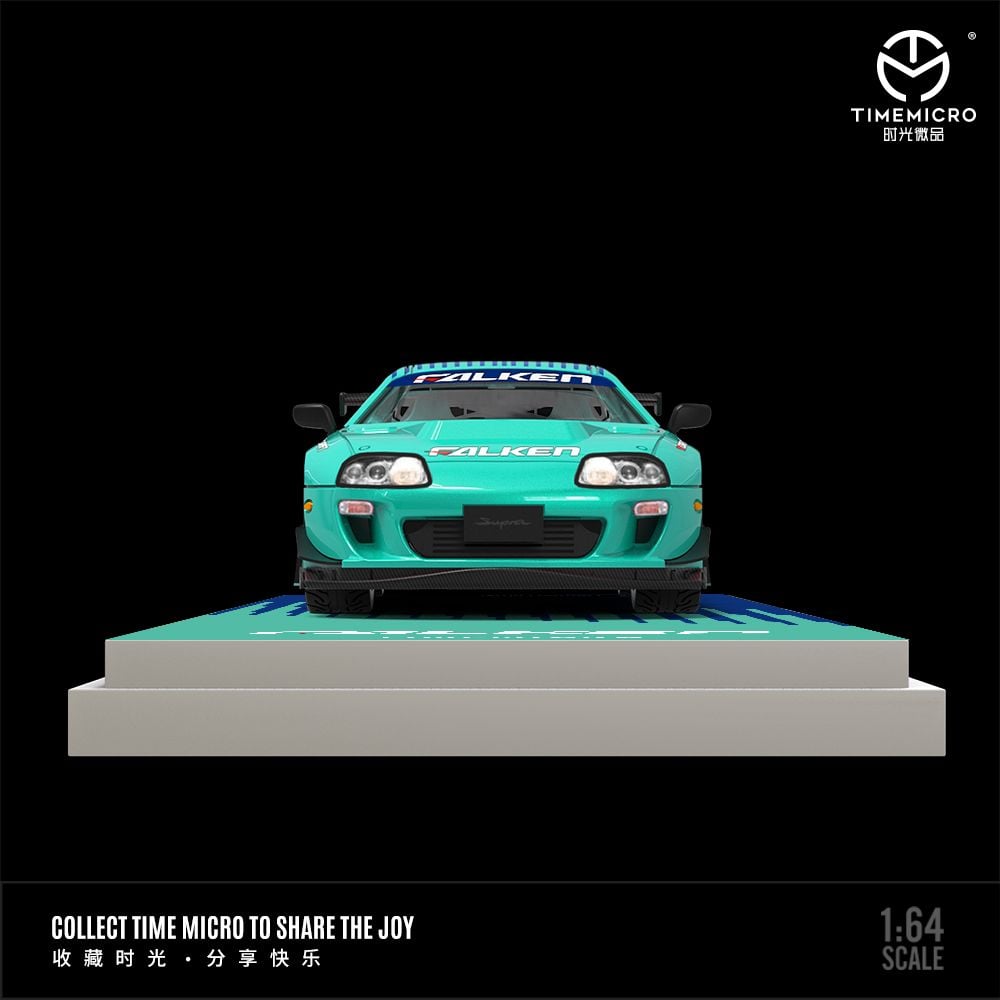  Mô hình xe Toyota Supra A80Z Falken racing limited 999pcs tỉ lệ 1:64 Time micro TM644436 