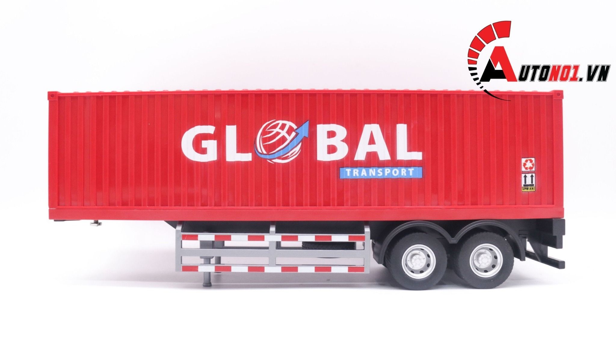  Mô hình xe container tỉ lệ 1:24 đầu kim loại - thùng xe nhựa Metal DieCast OT195 