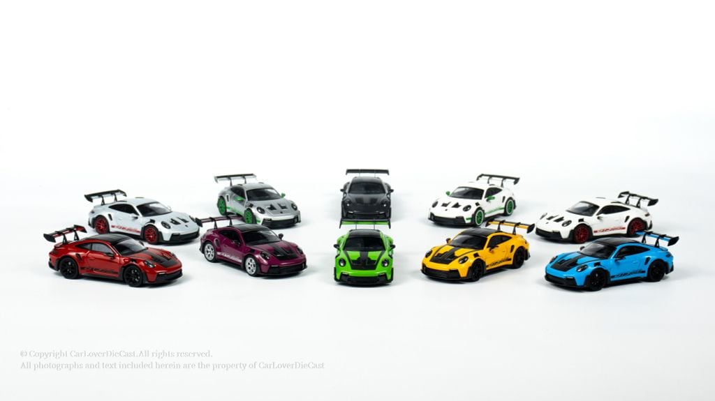  Mô hình xe Porsche 911 (992) GT3 RS 2024 1:64 Minichamps 