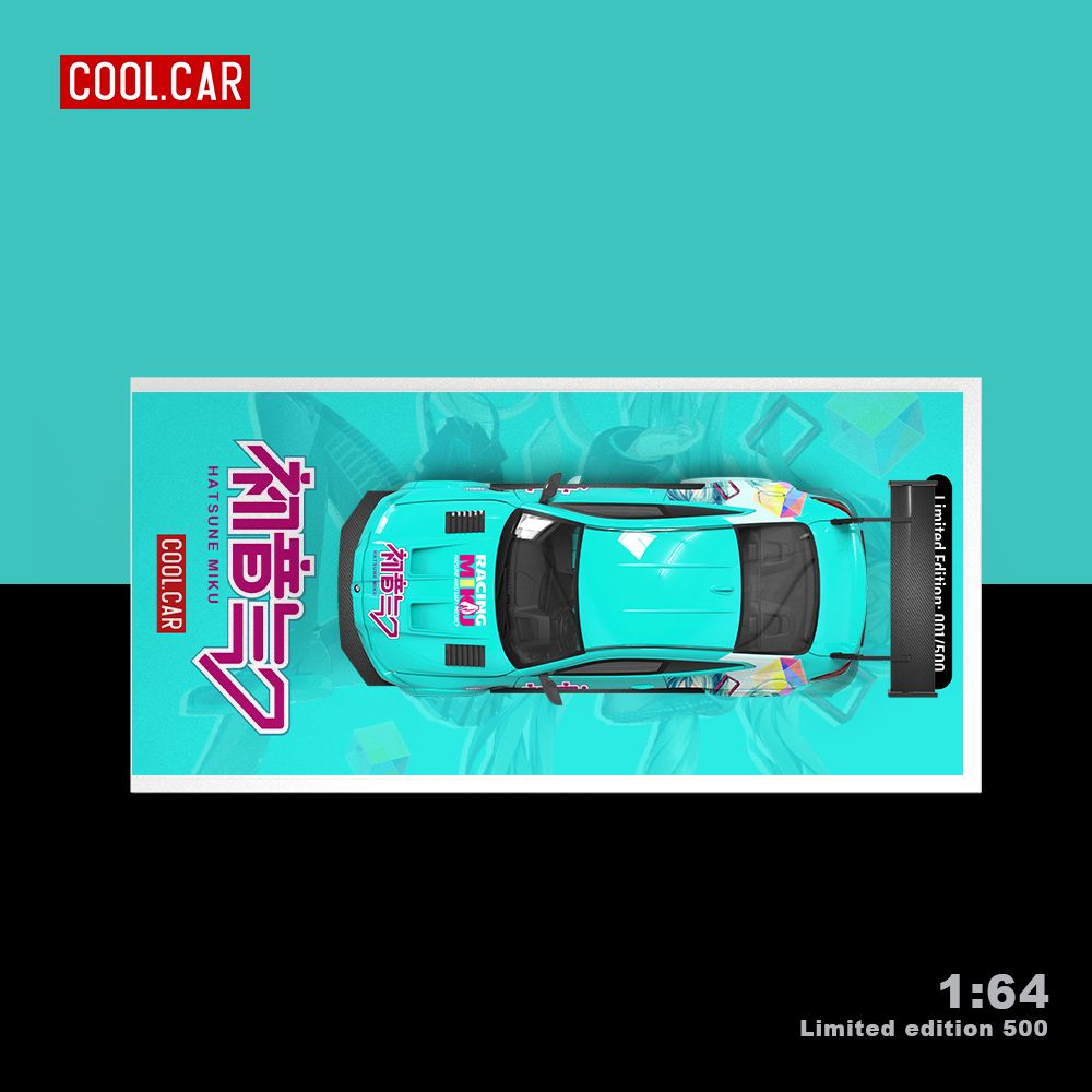  Mô hình xe BMW M4 custom Hatsune Miku blue tỉ lệ 1:64 Cool car CC646812 