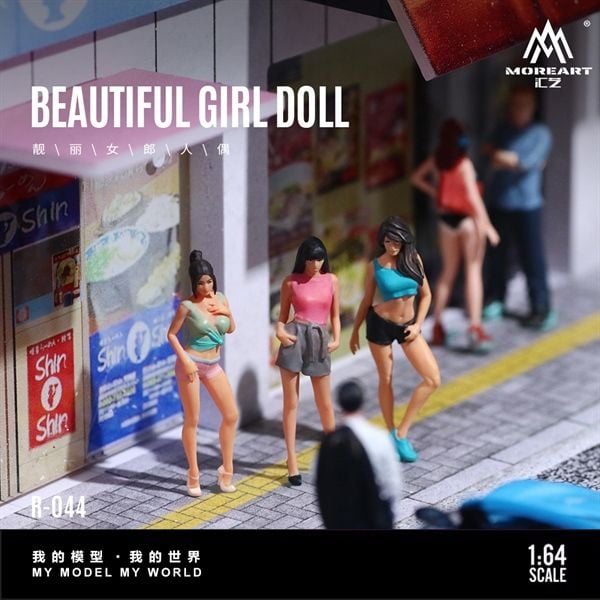  Mô hình nhân vật 3 figure Beautiful Girl tỉ lệ 1:64 More Art MO223044 