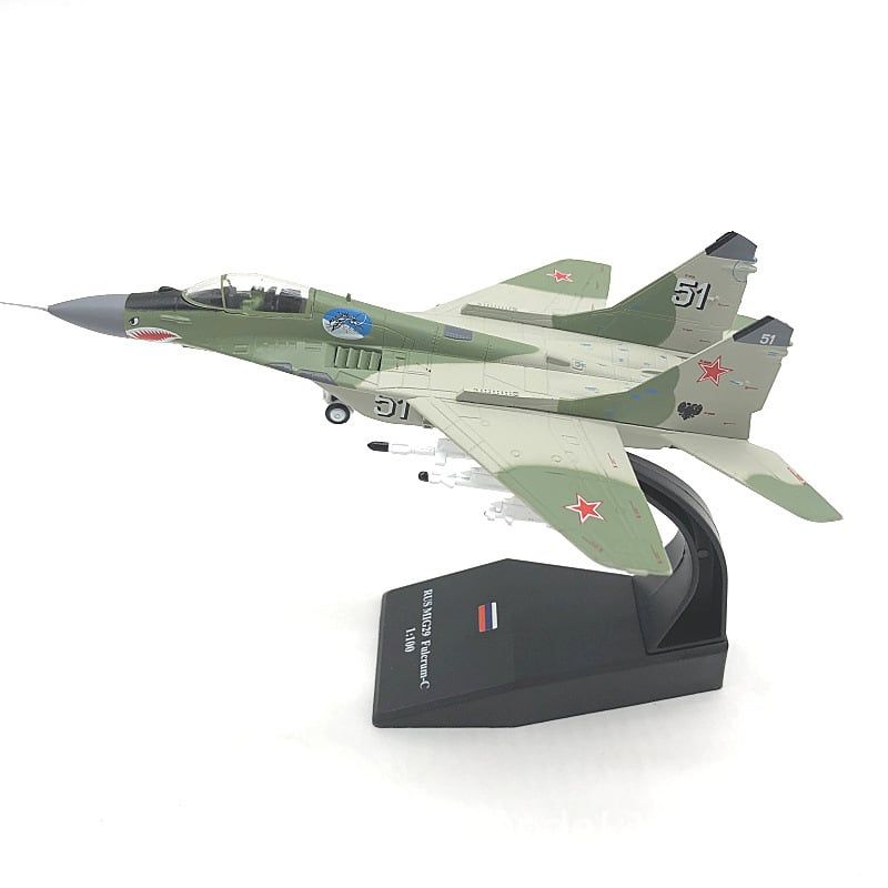 Mô hình máy bay chiến đấu Rus MIG 29 FULCRUM-C France tỉ lệ 1:100 Ns models MBQS015