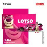  Mô hình xe Porsche 964 LOTSO Strawberry Bear Series Coating Simulation Alloy Car Model tỉ lệ 1:64 Cool car CC640878 