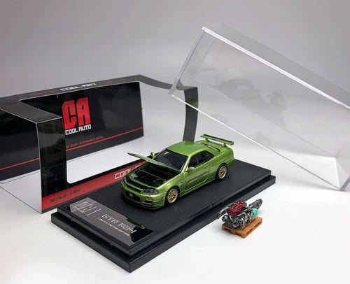  Mô hình xe Nissan Skyline GTR R34 Nismo Z-Tune limited edition 500pcs tỉ lệ 1:64 Cool.art CAR34GR 