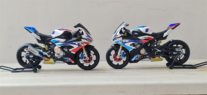  Mô hình xe độ Bmw S1000RR 2020 SBK Racing 1:12 Welly Autono1 Welly D226B 