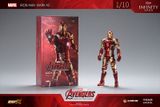  Mô hình nhân vật Marvel Iron man người sắt có đèn MK43 Mark XLIII Avengers SHF tỉ lệ 1:10 18CM ZD Toys FG263 