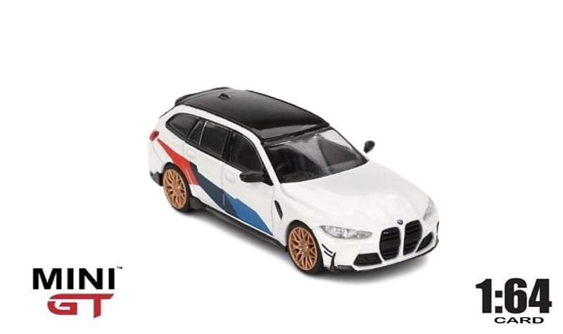  Mô hình xe BMW M3 M Performance Touring Alpine White bản card tỉ lệ 1:64 MiniGT x Mijio MGT00776-MJ 