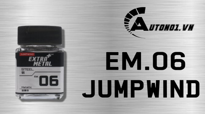  Lacquer em.06 steel sơn mô hình màu thép sáng 18ml Jumpwind EM06 