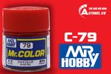  Lacquer c79 red sơn mô hình màu đỏ 10ml Mr.Hobby C79 