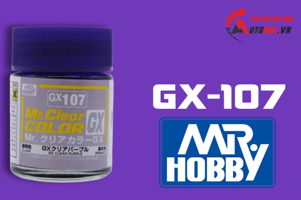  Lacquer gx107 clear purple sơn mô hình màu tím 18ml Mr.Hobby GX107 